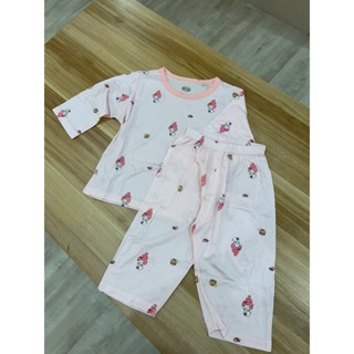 (家居90cm-160cm)Fei Fei 🌻2025春夏新款🌻快樂 冰絲棉7分袖 美樂蒂家居服套裝