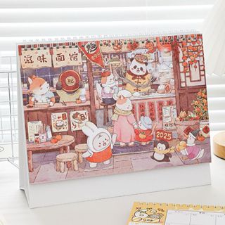💥趣享文具💥 學習臺歷 書桌日曆擺件周計劃2025年臺歷自律打卡本日歷倒計時桌面擺件記事本