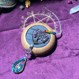 Suncatcher 生命之樹太陽捕手 風鈴 全視之眼 神聖符號 空氣鳳梨 陽光 捕夢網 窗戶 吊墜 房間裝飾 居家裝飾