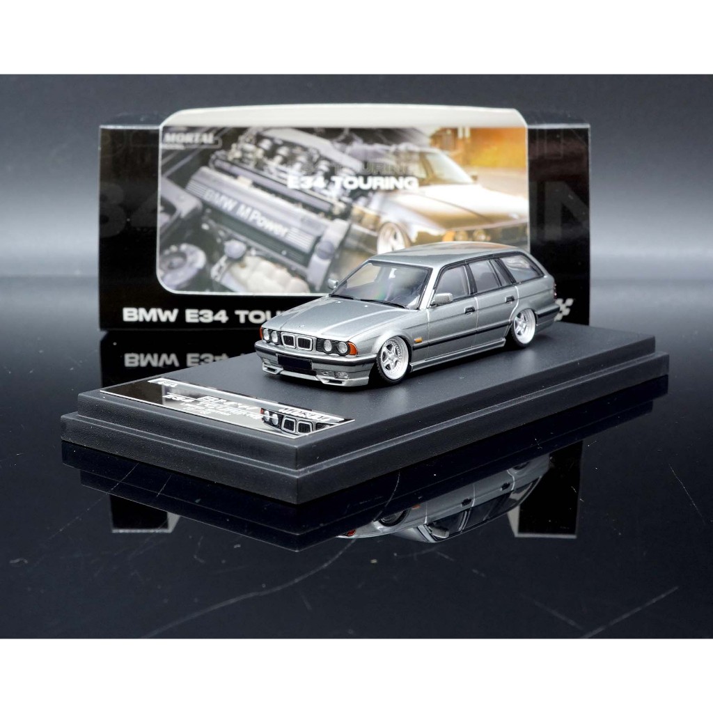 【MASH】現貨特價 Mortal 1/64 BMW E34 Touring 鐵灰 低趴板 引擎蓋可開