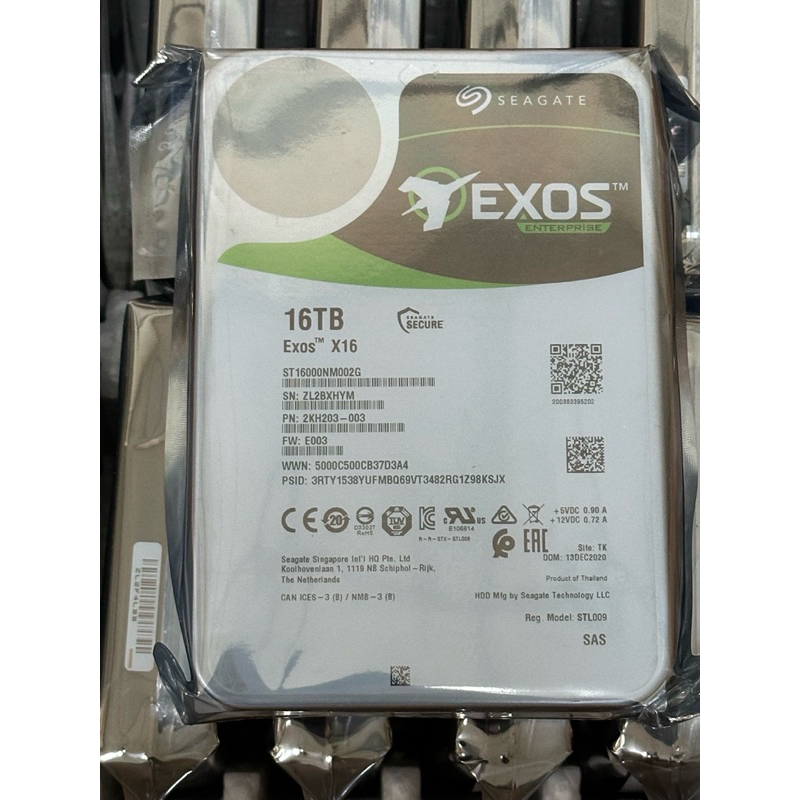 Seagate 希捷 Exos 16TB 3.5吋 SAS X16 企業級硬碟 三年保固 (ST16000NM002G)