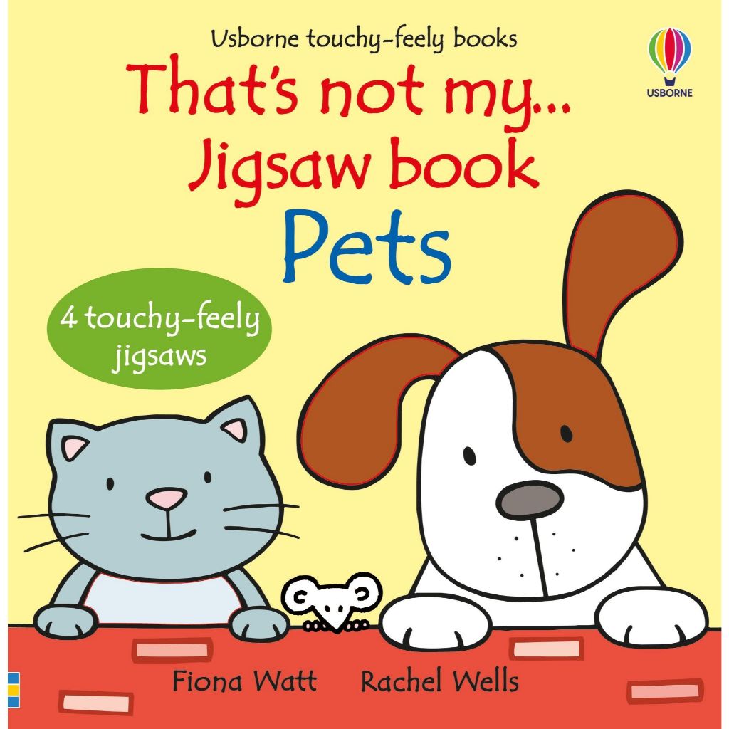 【Usborne】拼圖+觸摸書 That's not my... jigsaw book: Pets
