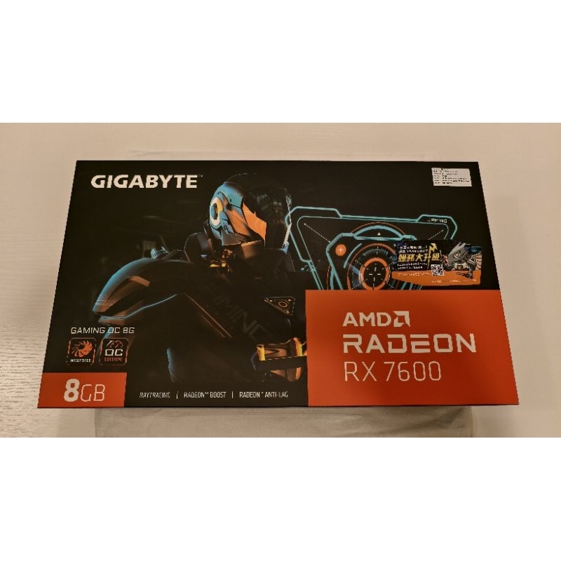 技嘉 GIGABYTE Radeon RX 7600 GAMING OC 8G 顯示卡