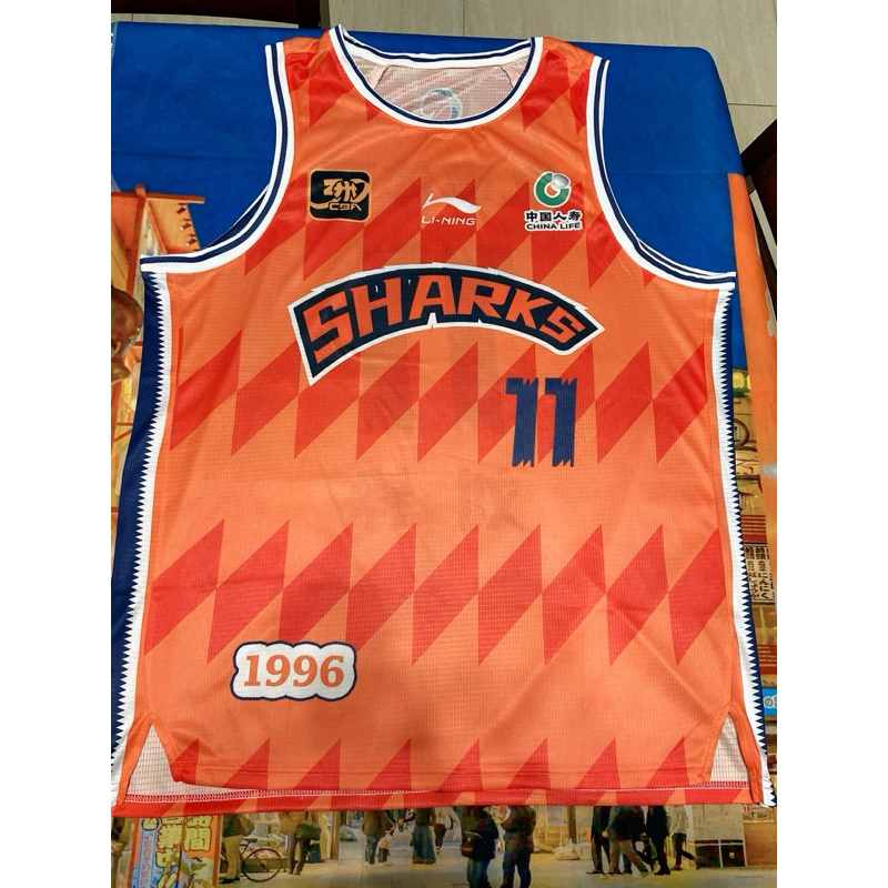 （DIY客制球衣）現貨上海大鯊魚劉錚4XL