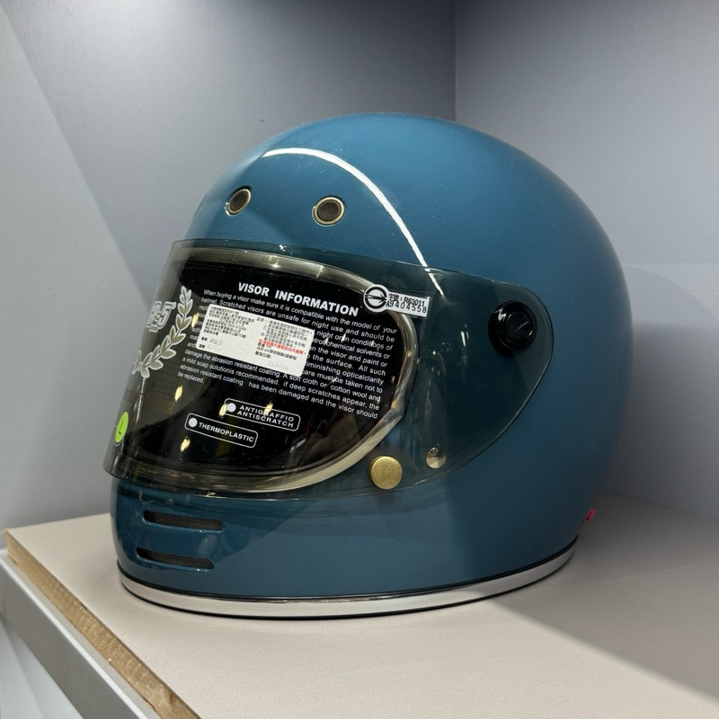 山道紳士 GP5 725 經典復古 樂高帽 石墨藍 MTS 復古安全帽 全罩式安全帽 GP-5 HELMET