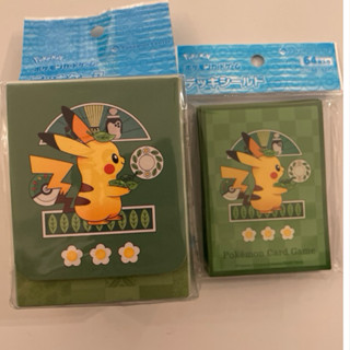 ptcg 寶可夢中心限定 皮卡丘 卡盒/卡套 一組賣