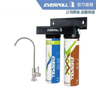 【EVERPOLL】SUS304不鏽鋼單冷龍頭+經典複合淨水器-黑武士 (AE-200+DCP-3000HA)