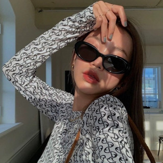 🕶️Y2K貓眼橢圓歐美墨鏡🕶️ 太陽眼鏡 小紅書 jennie 抗UV 小紅書 ins 千禧年 Y2K 時髦 潮流 個性
