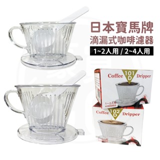 🚛現貨！【豪買GO】日本 寶馬牌滴漏式咖啡濾器 附咖啡匙 小/大 臺灣製造 手沖濾器 咖啡用具 101-D 102-D