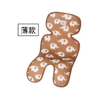 【3D網眼/可水洗/透氣不流汗】Miracle Baby 嬰兒推車墊 安全座椅墊 透氣坐墊(薄款)(藍色星星/咖啡小象)