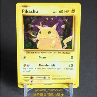 [回憶小舖] 國際版 初代復刻版 皮卡丘 閃卡 初版 復刻 英文版 PTCG 寶可夢 神奇寶貝 卡片 1999 復刻