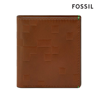 【FOSSIL 官方旗艦館】Minecraft 聯名限定版草地方塊雙折皮夾-咖啡色 ML4709200