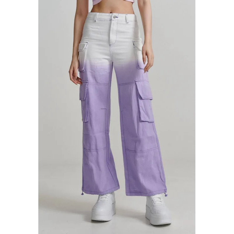 Yuyu active/human haus GRADIENT JEANS Purple s號