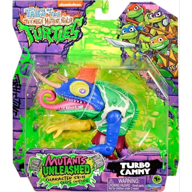 PLAYMATES 忍者龜 變種人釋放 5.25吋 變色龍 渦輪倩咪 Tales of TMNT TURBO CAMMY