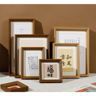 臺灣熱銷 書法字畫相框擺件畫框裝裱框長條長方形掛墻 證書歐式書畫框