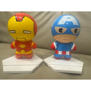 Marvel ,鋼鐵人，美國隊長，存錢筒（二手）