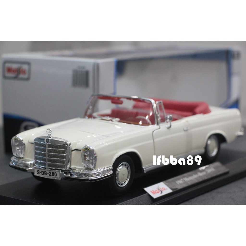 MAISTO 1/18 MERCEDES BENZ 280SE 1967