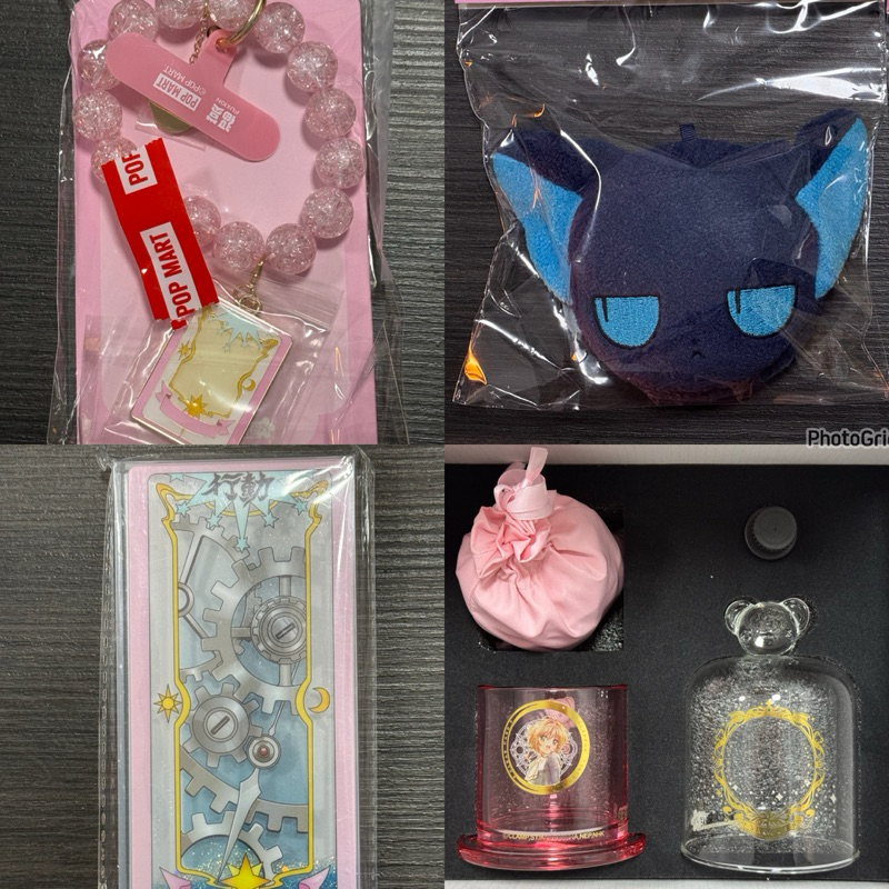 庫洛魔法使 魔法少女櫻 福賞 流沙牌 毛絨鏡 手機掛鏈 墊板