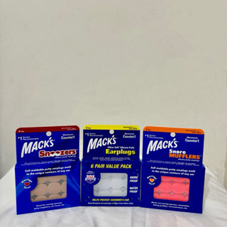 美國 Mack's 成人 矽膠耳塞 黏土耳塞 6副裝/盒