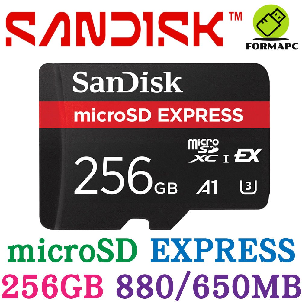 SanDisk MicroSD Express 記憶卡 256G 256GB microSDXC 880MB TF 小卡