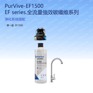 愛惠浦 PurVive-EF1500淨水器 全流量強效碳纖維系列 單道、雙管、三管任選 含裝、不含裝 買就送前置PP濾心