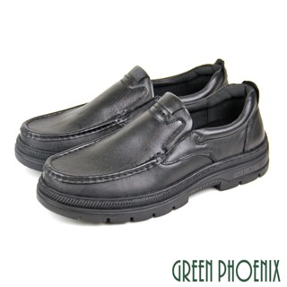 【GREEN PHOENIX】男 休閒鞋 商務鞋 學生鞋 皮鞋 真皮T59-10811