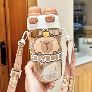 天藍小舖-卡皮巴拉配色雙飲水壺720ml-單1款-a11115284