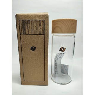 雀巢金牌咖啡木紋單層玻璃隨手瓶 400ml 耐熱:0~150度 瓶身:耐熱玻璃 瓶蓋:塑膠pp