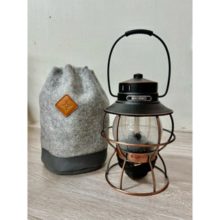二手極新 Barebones 手提鐵路復古營燈 Railroad Lamp LIV-280【霧黑】/ 露營燈