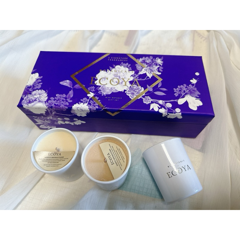 Ecoya 大自然系列 迷你高雅香氛3合1禮盒 ECOYA蠟燭 香氛 二手香氛蠟燭