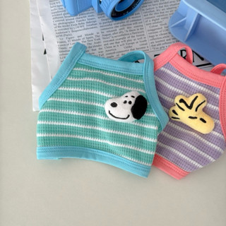 OOPET ♡ 現貨｜韓國 PEANUTS 史努比娃娃短版背心 S-XL｜韓國品牌 韓國寵物服飾 寵物衣服
