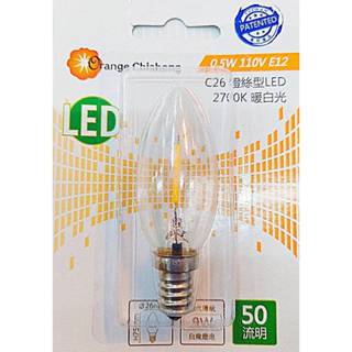 ❈生活電廠$$$$❈LED燈泡 燈絲小尖清 暖白 1入 E12