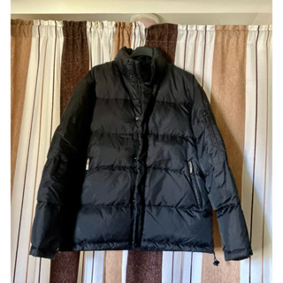 BOBSON FRANCE GOOSE(男版)黑色立領羽絨外套（L)法國鵝絨100%