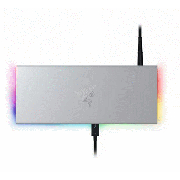 (聊聊享優惠) 雷蛇Razer Thunderbolt 4擴充塢(水銀白鋁) (台灣本島免運費)