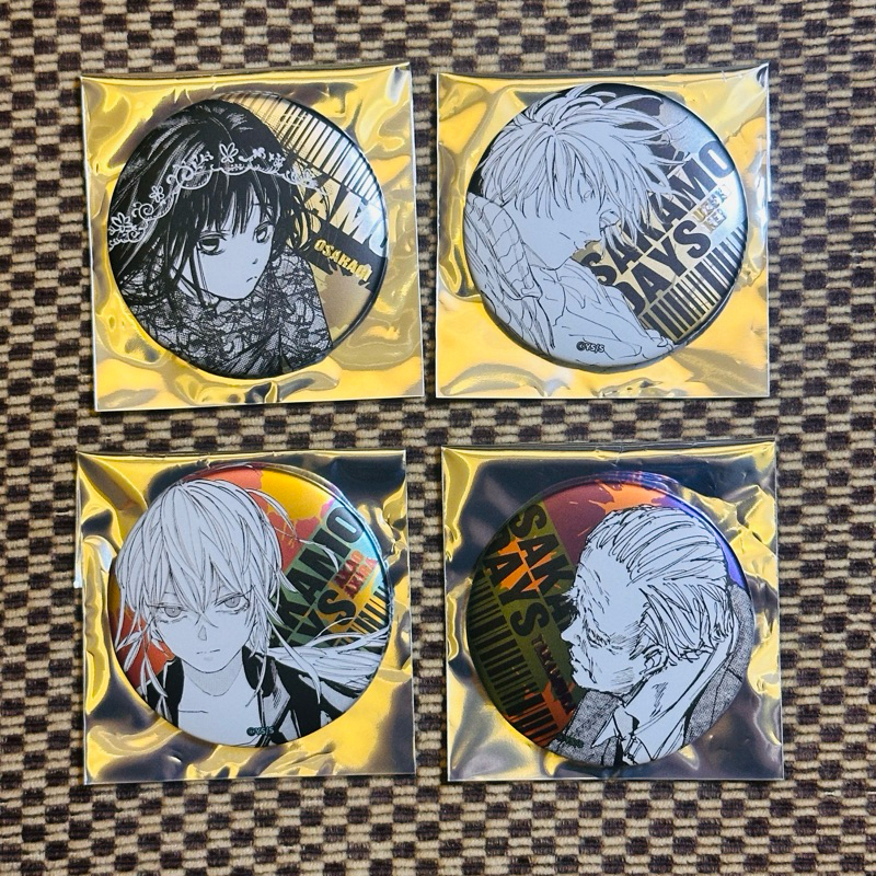 日本 坂本日常 浮雕徽章 二彈 浮雕 徽章 有月 赤尾 晶 篁 X jump shop js 坂本