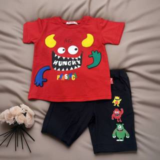 Fei Fei童裝🌻2025春夏新款🌻範倫鐵諾(Porsence) 怪獸上衣+褲子 臺灣製 美國棉