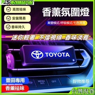 豐田TOYOTA汽車香薰除異味 車用芳香RAV4 ALTIS AURIS COLLA CROSS車載香薰氣氛燈空氣淨化器