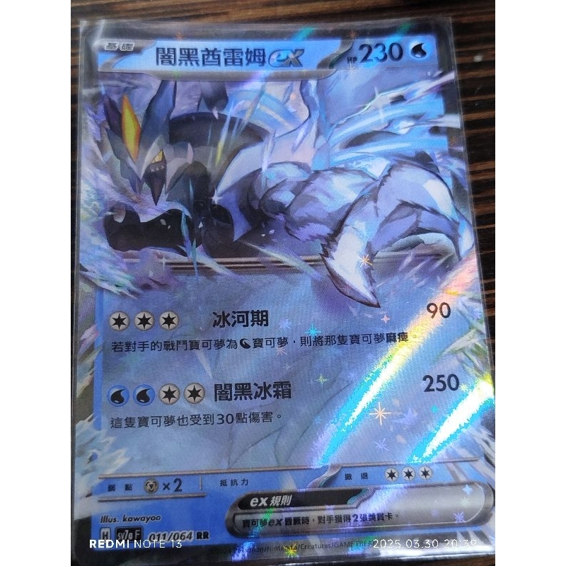 寶可夢卡牌 闇黑酋雷姆ex