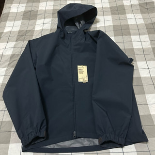 ㊣ 無印良品 防潑水 連帽外套 深藍 近全新 S 非卡其灰黑 筆衣襯衫平底帆布小白鞋床單 ☆