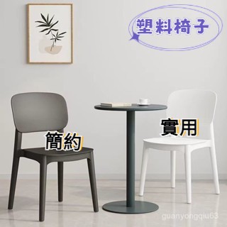 [可開發票]免運 塑膠椅子 家用 加厚 北歐 餐廳靠背椅 餐桌商用餐椅 現代簡約 舒適凳子 椅子 靠背椅 餐椅1PQB
