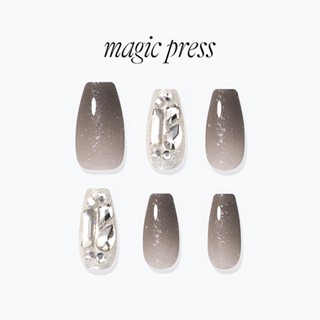 【DASHING DIVA】magic press頂級璀璨美甲片 30入 暗夜之願 免果凍膠 免照燈