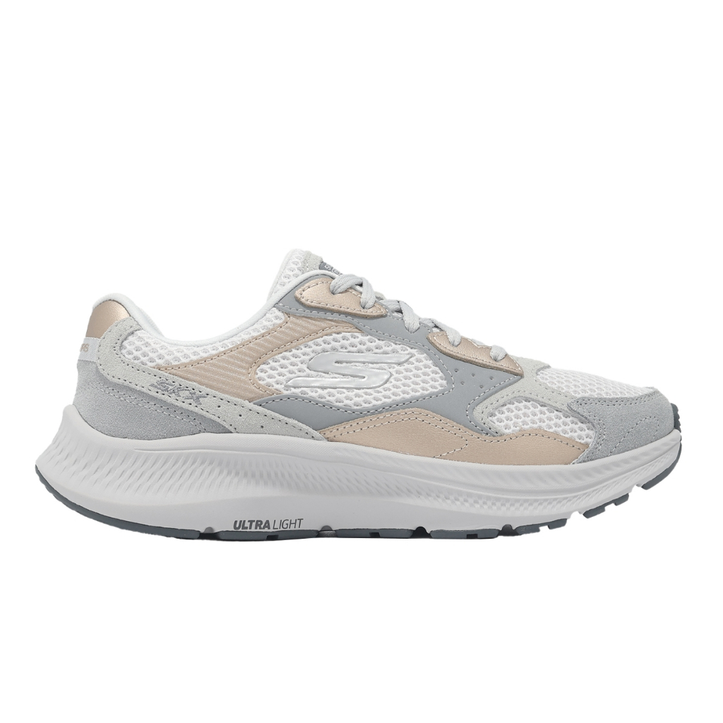 SKECHERS GO RUN CONSISTENT 20 女 慢跑鞋 厚底 復古運動 白灰 透氣 SK128630LT