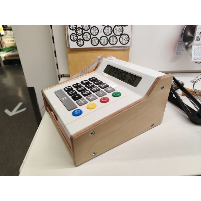 IKEA 代購 DUKTIG 玩具收銀機 角色扮演 附玩具紙鈔 信用卡 可實際作為計算機使用