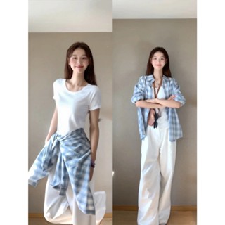TGNS 長袖襯衫 格紋襯衫 薄外套 oversize 寬鬆上衣 長袖上衣 外套女 襯衣 防曬衫 休閒上衣 罩衫