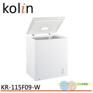 (輸碼94折 HESPE96LD)Kolin 歌林 150公升 臥式冷凍櫃 上掀式冷凍櫃 KR-115F09