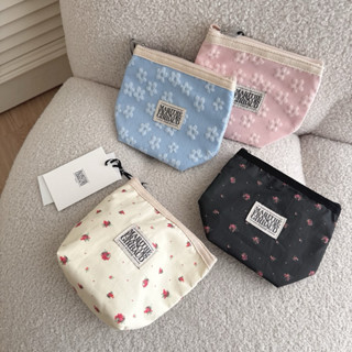 【FJstore】韓國MARITHE Class logo MFG EMBO 花朵系列 收納包 零錢包 耳機包