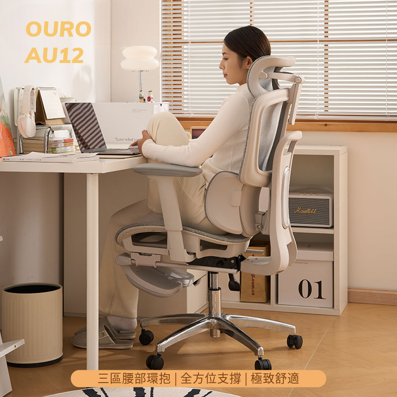 OURO AU12 人體工學椅 3D腰部環抱 電腦椅 辦公椅 電競椅 網布椅