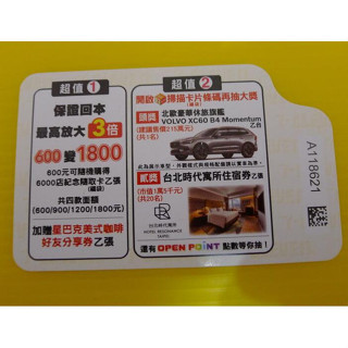 【YTC】其他各類性質票卡 - 2021 統一超商 7-11 6000店紀念抽獎卡（福袋）