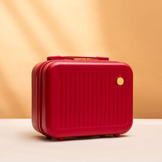 14吋手提箱 喜慶伴手禮箱子 可掛拉桿箱 手提箱伴手禮化妝包便攜收納化妝箱迷你14寸小行李箱收納包