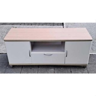 樂居2手傢俱館 最便宜選樂居二手傢俱 A5040409AJJH*白橡色下1抽電視櫃*高低櫃 鞋櫃 沙發 玻璃展示櫃 書櫃